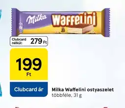 Tesco Milka Waffelini ostyaszelet ajánlat