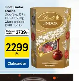 Tesco Lindt Lindor praliné ajánlat