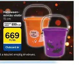 Tesco Halloween-mintás vödör ajánlat