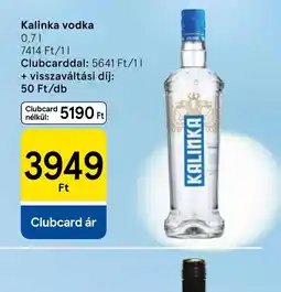 Tesco Kalinka vodka ajánlat