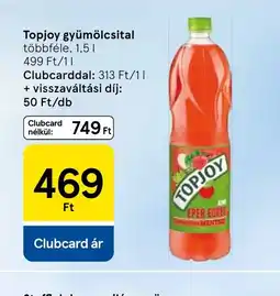 Tesco Topjoy gyümölcsital ajánlat