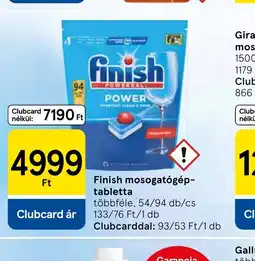 Tesco Finish mosogatgép-tabletta ajánlat