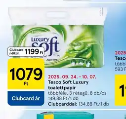 Tesco Tesco Soft Luxury toalettpapír ajánlat