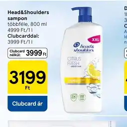 Tesco Head 2XShoulders sampon ajánlat