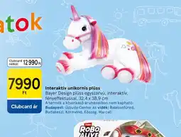 Tesco Interaktív unikornis plüss ajánlat