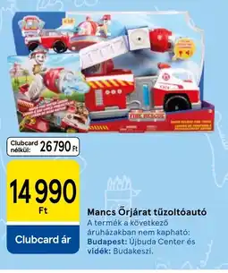 Tesco Mancs Őrjárat tűzoltaut ajánlat