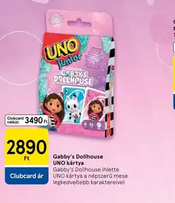 Tesco Gabby's Dollhouse UNO kártya ajánlat