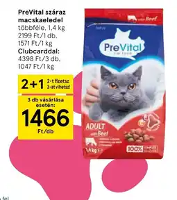 Tesco PreVital száraz macskaeledel ajánlat