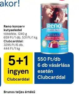 Tesco Reno konzerv kutyaeledel ajánlat