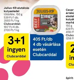 Tesco Julius-K9 alutálcás kutyaeledel ajánlat