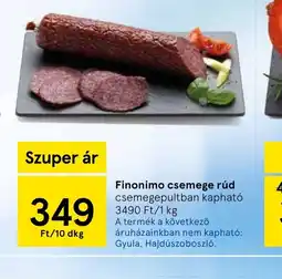 Tesco Finonimo csemege rúd ajánlat