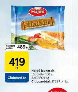 Tesco Hajdú lapkasajt ajánlat