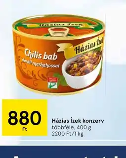 Tesco Házias Ízek konzerv ajánlat