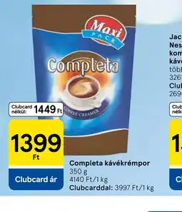 Tesco Completa kávékrémpor ajánlat