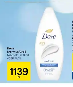 Tesco Dove krémtusfürdő ajánlat