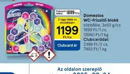 Tesco Domestos WC-frissítő blokk ajánlat