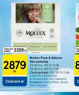 Tesco Moltex Pure nélkül: Nature öko pelenka ajánlat