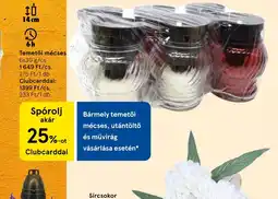 Tesco Temetői mécses ajánlat