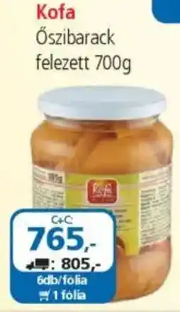 ÁRKLUB Kofa Őszibarack felezett ajánlat