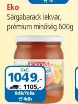 ÁRKLUB Eko Sárgabarack lekvár, prémium minőség ajánlat