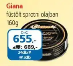 ÁRKLUB Giana füstölt sprotni olajban ajánlat