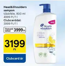 Tesco HEAD & SHOULDERS Sampon ajánlat