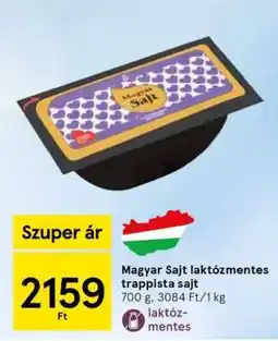 Tesco Magyar Sajt laktózmentes trappista sajt ajánlat