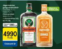 Tesco Jägermeister gyógynövénylikőr ajánlat