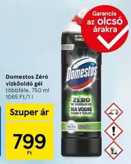 Tesco Domestos Zéró vízkőoldó gél ajánlat