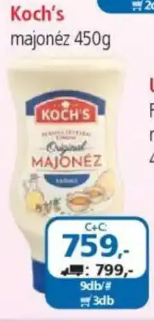 ÁRKLUB Koch's majonéz ajánlat