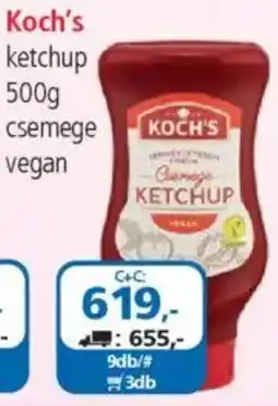 ÁRKLUB Koch's ketchup ajánlat