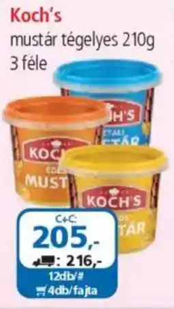 ÁRKLUB Koch's mustár tégelyes ajánlat
