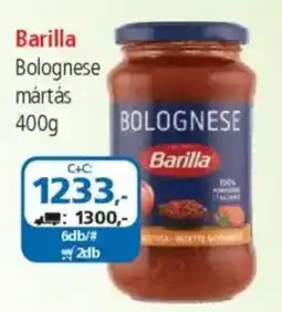 ÁRKLUB Barilla Bolognese mártás ajánlat