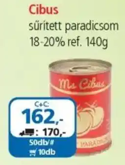 ÁRKLUB Cibus sűrített paradicsom 18-20% ajánlat