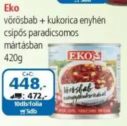 ÁRKLUB Eko vörösbab + kukorica enyhén csípős paradicsomos mártásban ajánlat