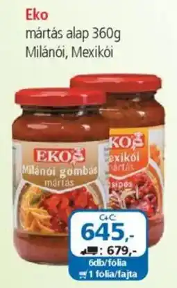 ÁRKLUB Eko mártás alap ajánlat