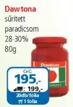 ÁRKLUB Dawtona sűrített paradicsom 28-30% ajánlat