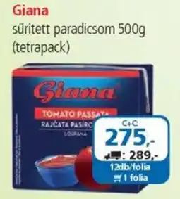 ÁRKLUB Giana sűrített paradicsom ajánlat