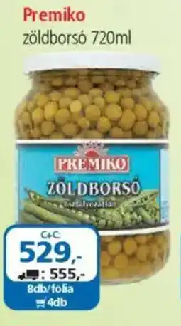 ÁRKLUB Premiko zöldborsó ajánlat
