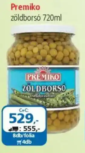 ÁRKLUB Premiko zöldborsó ajánlat