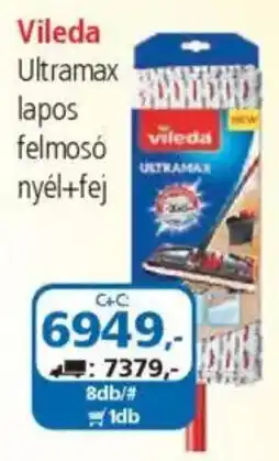 ÁRKLUB Vileda Ultramax lapos felmosó nyél+fej ajánlat