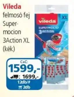 ÁRKLUB Vileda felmosó fej Super- mocion 3Action XL ajánlat