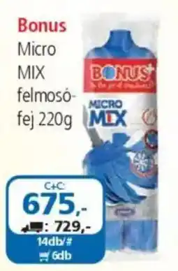 ÁRKLUB Bonus Micro MIX felmosó- fej ajánlat