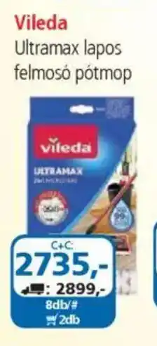 ÁRKLUB Vileda Ultramax lapos felmosó pótmop ajánlat