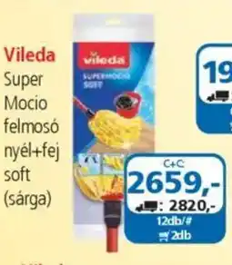 ÁRKLUB Vileda Super Mocio felmosó nyél+fej soft (sárga) ajánlat