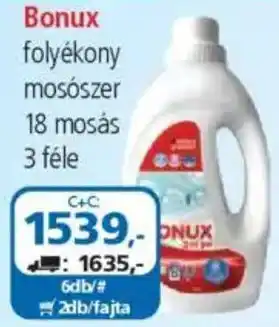 ÁRKLUB Bonux folyékony mosószer ajánlat