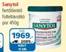 ÁRKLUB Sanytol fertőtlenítő folteltávolító por ajánlat