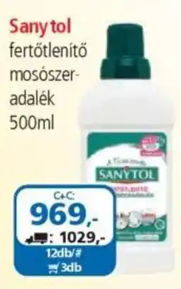 ÁRKLUB Sanytol fertőtlenítő mosószer- adalék ajánlat