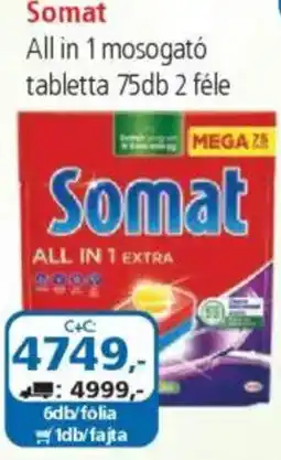ÁRKLUB Somat All in 1 mosogató tabletta ajánlat