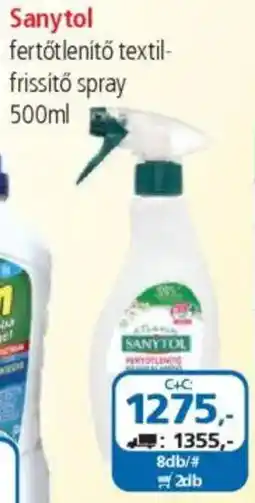 ÁRKLUB Sanytol fertőtlenítő textil- frissítő spray ajánlat